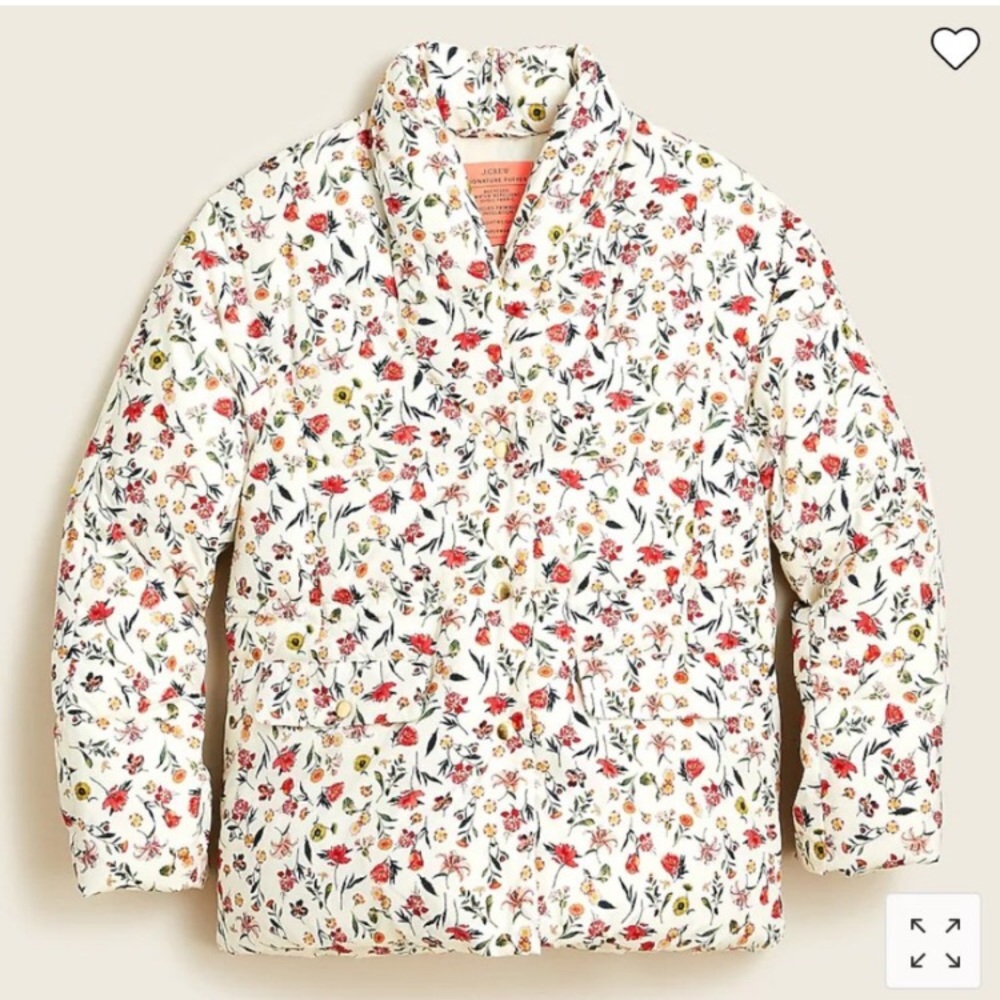 Alps puffer jacket with PrimaLoft vintage floral